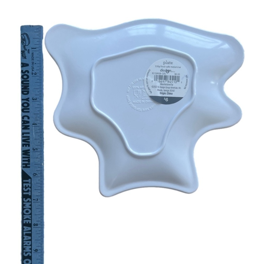6 ct bats & skeleton melamine plates - Picture 4 of 9